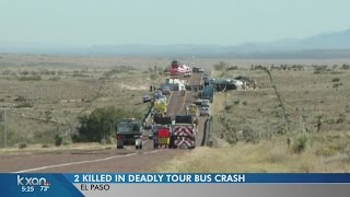 Band bus crash near El Paso [upl. by Ojela]