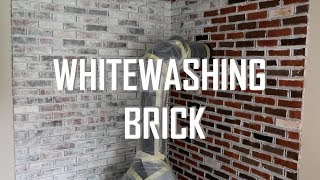 HOW TO WHITEWASH BRICK [upl. by Phillis]