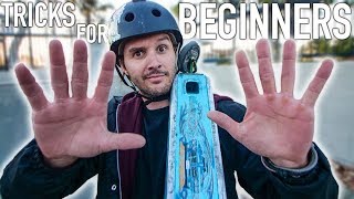 10 SCOOTER TRICKS EVERY BEGINNER SHOULD DO WELL [upl. by Ebbarta]