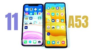 iPhone 11 vs Galaxy A53 Speed Test [upl. by Ruhtracm521]