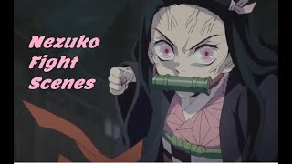 Nezuko Kamado Fight Scenes Eng Dub  Demon Slayer  Kimetsu No Yaiba [upl. by Peregrine]