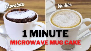 Microwave Mug Cake – 2 Easy Recipes [upl. by Wendi392]