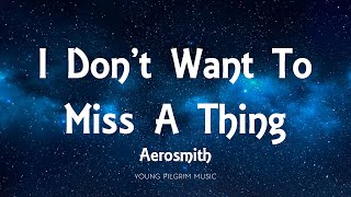 Aerosmith  I Dont Want To Miss A Thing Lyrics [upl. by Navetse232]