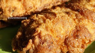 JUICY CRISPY FRIED CHICKEN BREAST Island Vibe Cooking [upl. by Martha]