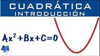 Ecuación cuadrática  Introducción [upl. by Cassandry]