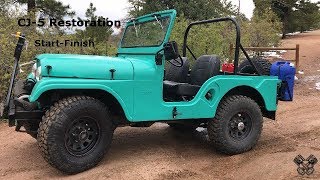 1965 Jeep CJ5 Restoration Full Video [upl. by Gerge]