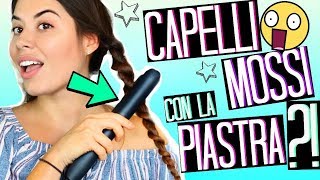 CAPELLI MOSSI CON LA PIASTRA in MENO DI 5 MINUTI  TRUCCHETTI CAPELLI BACK TO SCHOOL 2019 [upl. by Ellie997]