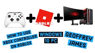 Roblox Xbox One Controller For Windows 10 PC  How to connect Bluetooth or Wired [upl. by Eidnyl936]