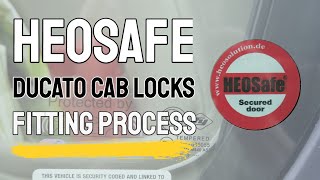 HEOSafe Lock Fitting with Remis Blinds on Ducato MotorHome [upl. by Owens421]