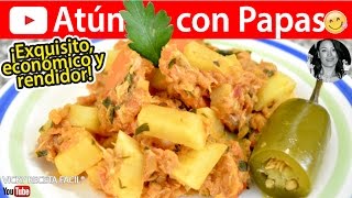 CÓMO HACER ATÚN CON PAPAS  VickyRecetaFacil [upl. by Nythsa]