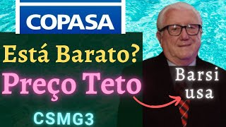 CSMG3 COPASA  Preço Teto por Dividendos 2021 Barsi usa em ações [upl. by Johns634]