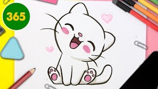 Comment dessiner un chat kawaii 🔥 apprendre à dessiner 🔥Comment dessiner Kawaii facile [upl. by Rajiv]