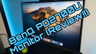 BenQ PD2700U Monitor review [upl. by Enilraep873]