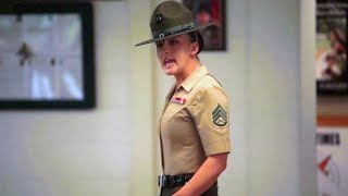 US Marine Drill Instructors Meet New Recruits [upl. by Margret]