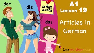 A1  Lesson 19  Articles in German  Bestimmte Artikel im Nominativ  Learn German [upl. by Ordisi]