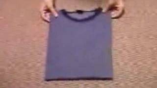 Japanese way of folding Tshirts [upl. by Dreyer]