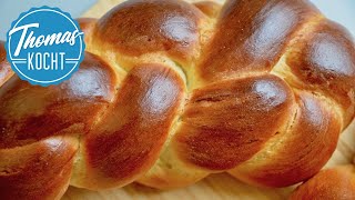 Hefezopf backen und flechten  Osterrezepte [upl. by Ayamat]