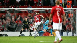 Paul Scholes stunner vs Barcelona 2008 CL  commentator Messi Standing watching scholes mufc [upl. by Caprice]