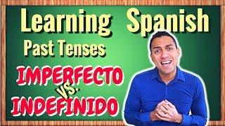 Learn SPANISH intermediate  difference between IMPERFECTO imperfect and INDEFINIDO simple past [upl. by Anirtik]