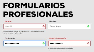 Aprende a Diseñar Formularios Profesionales con Validación de Datos [upl. by Scevour]