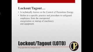 Lockout Tagout LOTO Free Awareness Level Tutorial [upl. by Haizek]