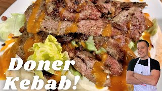 Homemade Doner Kebab Recipe  Better Than A Takeaway [upl. by Jedidiah]