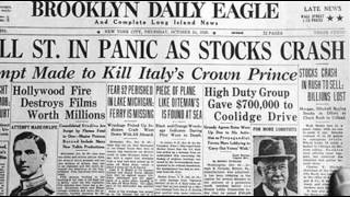 24th October 1929 Wall Street Crash begins on Black Thursday [upl. by Ellerd]