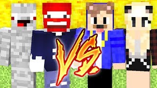 ALPHA amp BENX VS EPICSTUN amp DREEMTUM  Minecraft LUCKY BLOCK BEDWARS FINALE [upl. by Ninahs970]