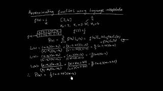 Interpolation  Approximating functions using Lagrange Interpolation [upl. by Aay823]