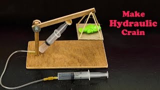 School Science Projects Hydraulic Crain [upl. by Kizzie]