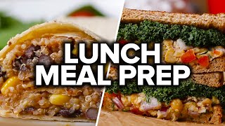 6 Vegan Lunch Meal Preps [upl. by Wenona174]