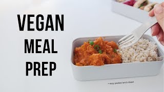 Vegan Meal Prep for Students  lunch box ideas [upl. by Ellehcal]