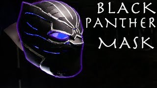 How To Make a Glowing LED Black Panther Mask  10 Build [upl. by Notxap]