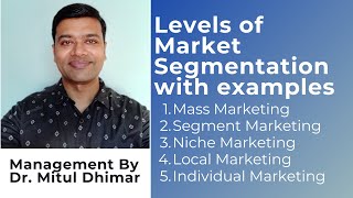 Levels of Market Segmentation with examples [upl. by Delfeena]