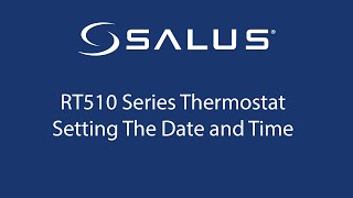 RT510 Series Thermostat  Setting Date and Time [upl. by Emor]