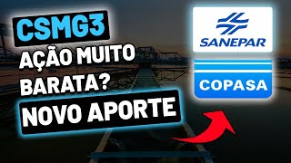 AÇÃO MUITO BARATA COPASA  CSMG3 VALE A PENA INVESTIR AÇÕES DE SANEAMENTO  SANEPAR ou COPASA [upl. by Sarine]