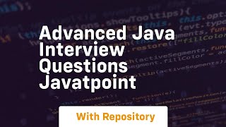 advanced java interview questions javatpoint [upl. by Arrek]