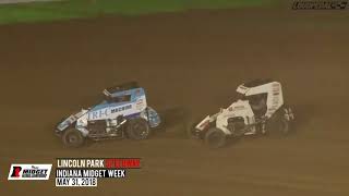 USAC “Indiana Midget Week” Highlights  Lincoln Park Speedway 53118 [upl. by Granoff]