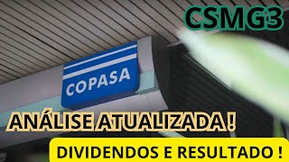 CSMG3 ANÁLISE COMPLETA  COPASA O QUE VOCÊ TEM QUE SABER  HORA DE INVESTIR [upl. by Anahc]