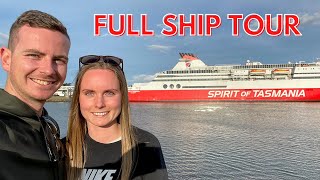 SPIRIT OF TASMANIA DAY SAILING  Full ship tour car loading and cabin review  Tassie vlog 1 [upl. by Taryne183]