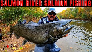 Salmon Fishing New Yorks World Famous Salmon River [upl. by Hgielah]