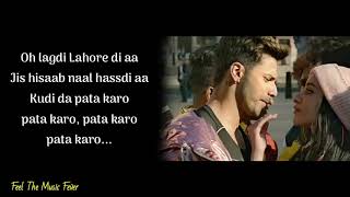 Lagdi Lahore Di Aa LYRICS  Street Dancer 3D  Guru Randhawa amp Tulsi Kumar [upl. by Nelon658]