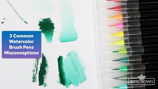 3 Common Misconceptions of Watercolor Brush Pens [upl. by Aneeled]