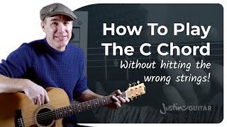 How to Play the C Chord  Guitar for Beginners [upl. by Argent]