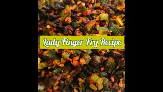 Ladys Finger Fry RecipeBhindi Fry RecipeOkra Fry Recipe [upl. by Usanis]