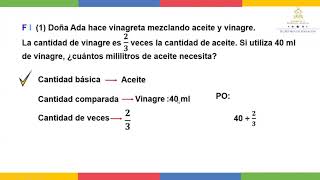 Resolver problemas conociendo la cantidad  Sexto Grado  Matemáticas [upl. by Mcclenon]