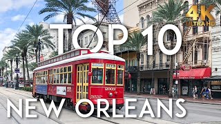 TOP 10 Things to do in NEW ORLEANS  NOLA Travel Guide 4K [upl. by Waverley147]