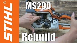 Stihl MS290 Rebuild MS390 Conversion  Pt 1 [upl. by Aredna465]