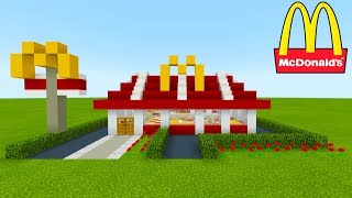 Minecraft Tutorial How To Make A McDonalds Restaurant quot2019 City Tutorialquot [upl. by Schoenberg]