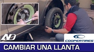 ¿Cómo cambiar una llanta Tutorial  Cooper Consejos en AutoDinámico [upl. by Terryl]